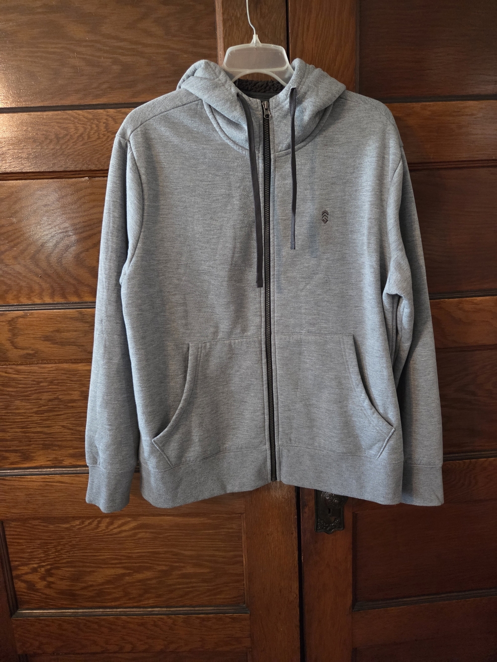 Free Country Men's Light Grey Full-Zip Hoodie Sweater